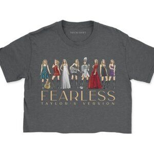 Taylor Swift Fearless (Taylor’s Version) Eras Collection Crop Short Sleeve Tee